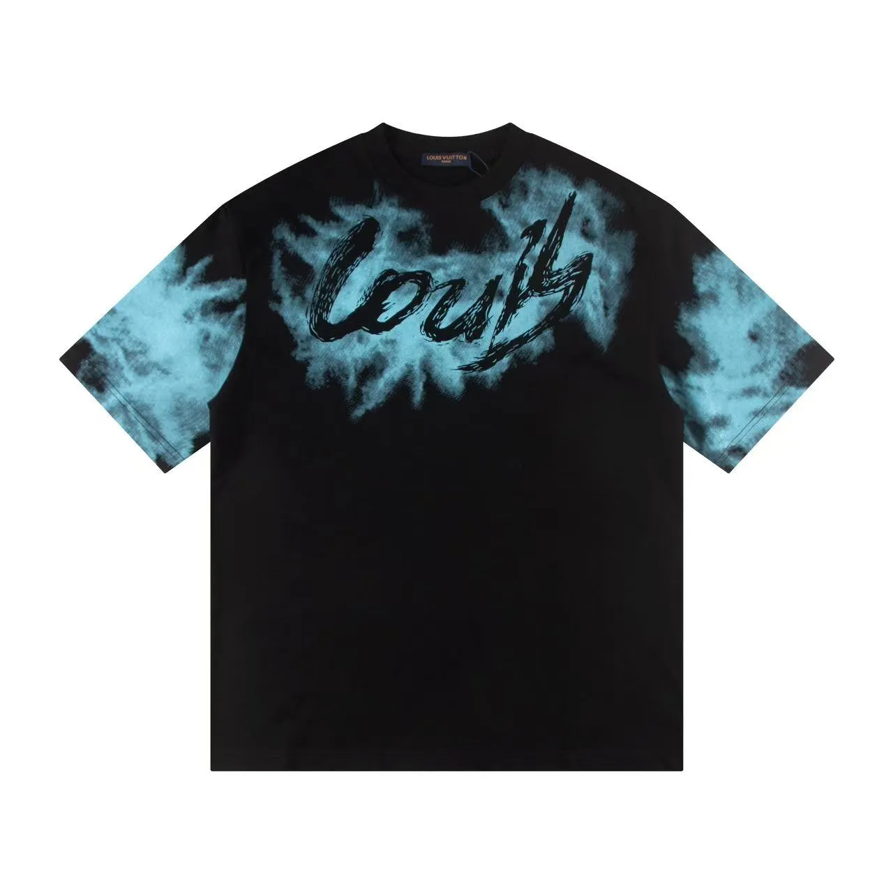 🅿️150 Style: 2026 new Louis Vuitton short-sleeved T-shirt Material: High version 300g double yarn combed cotton Size: S～XL Color: Black Style number: Z034